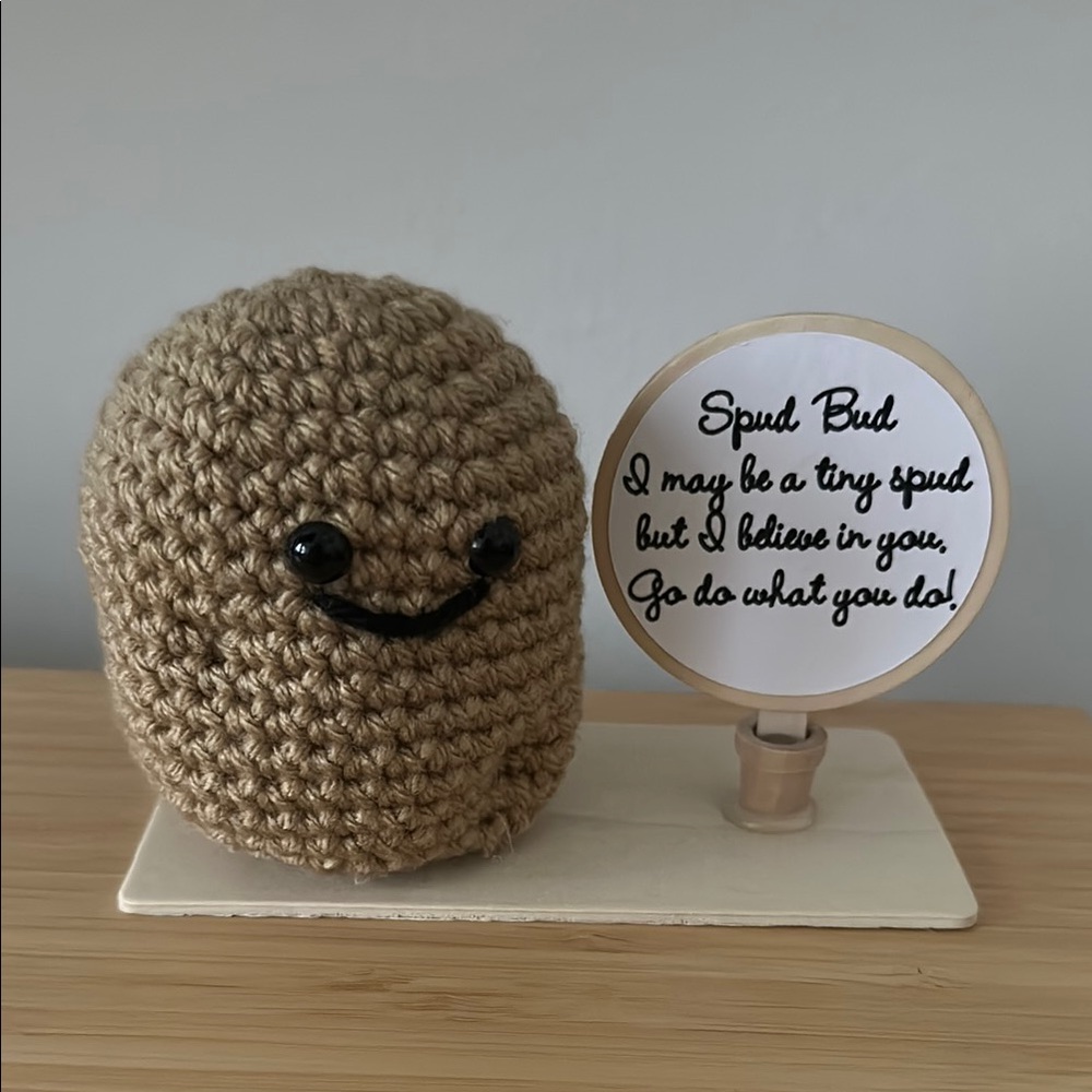Spud Bud Cute Crochet Positive Potato Plush